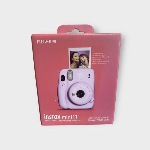 Fujifilm Instax Mini 11  Lilac Purple Camera Instant Film with Extra Film in Box - Picture 9 of 10